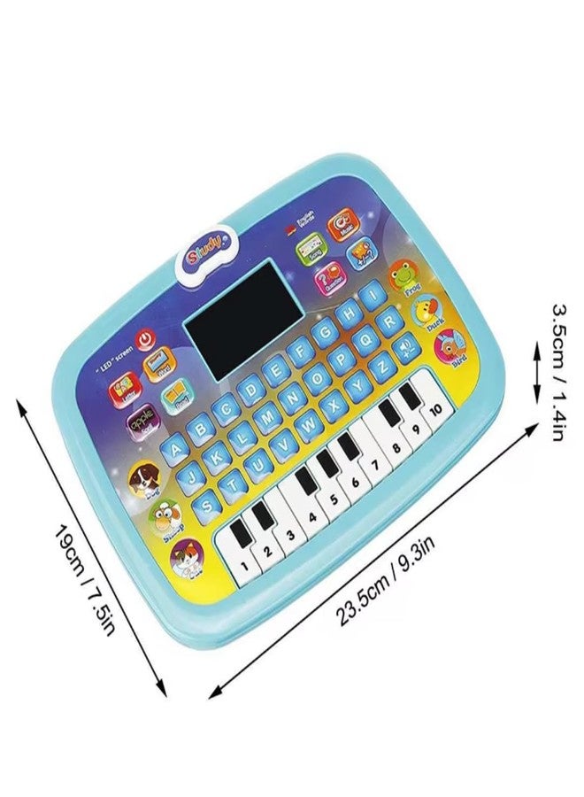 Storio Learning Educational Computer Kids Piano Laptop with Led Screen & Music | Fun Activities Toy Computer Tablet for Kids Toddlers 1 2 3 4 5 6 + Year Old Boy and Girls, Multicolor - Image 2